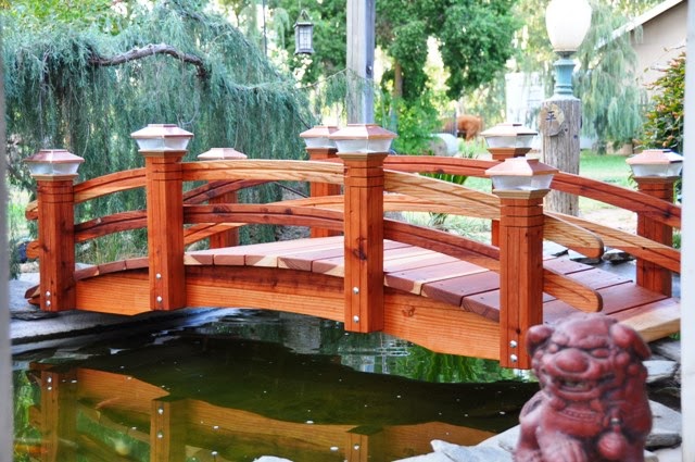 koi pond bridges Floating Bridge