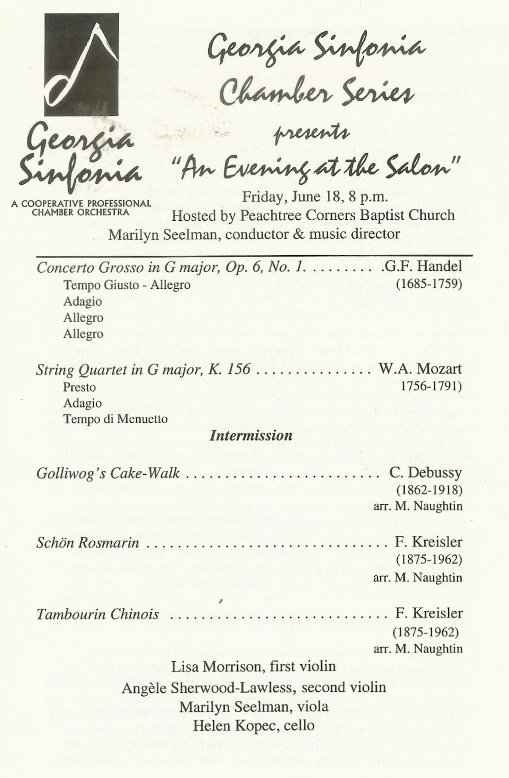 The Shellackophile Program Notes (V)