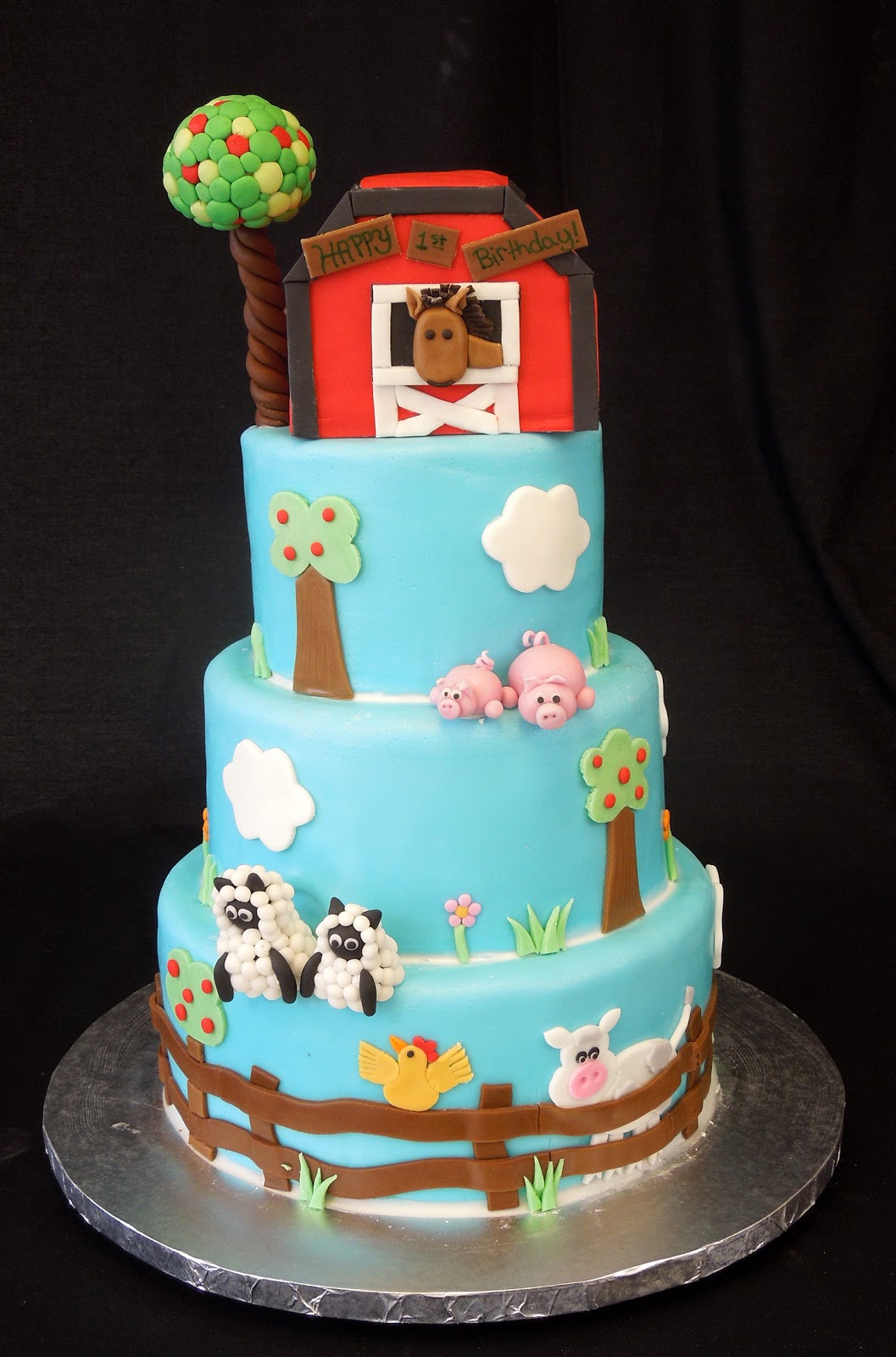 Animals Birthday Cake