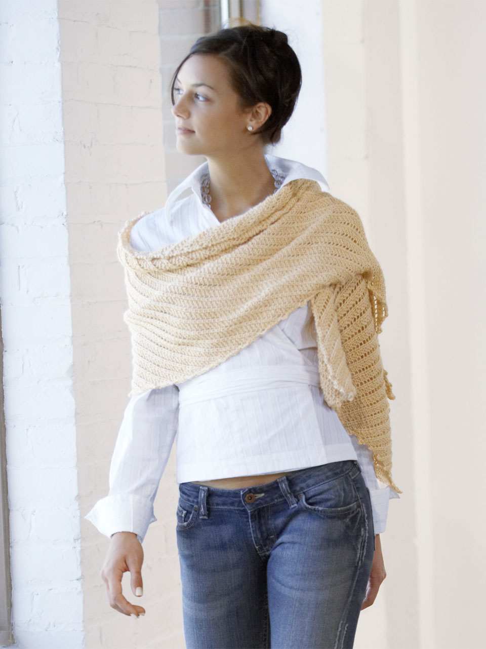How to wear a shawl fashionably knitting lace clothing Ask MetaFilter