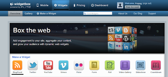 widgetbox homepage