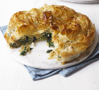 Spinach & feta filo pie recipe - LEBANESE RECIPES