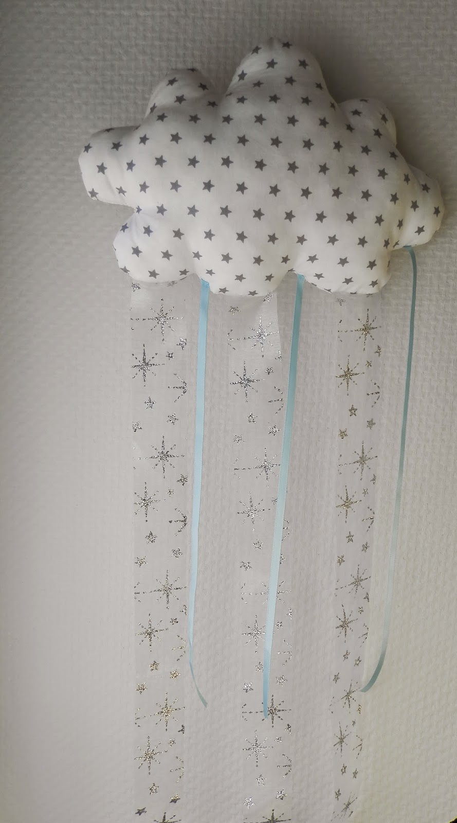 Coton et Création : suspension nuage en tissu