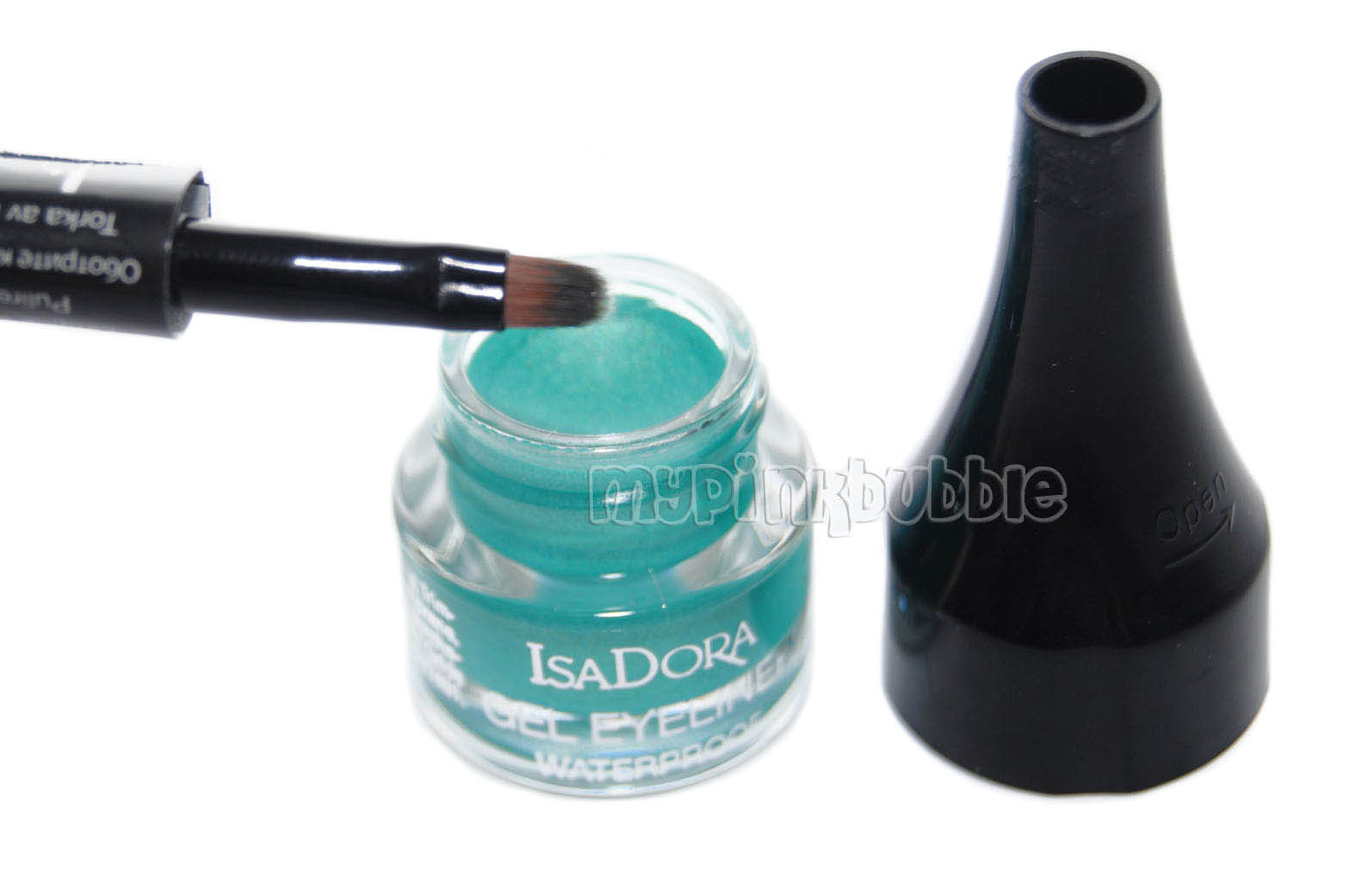 Isadora eyeliner waterproof 08 turquoise pincel