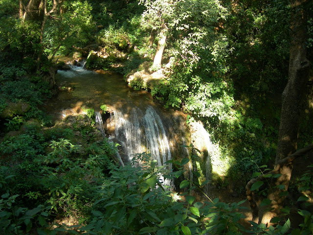 A waterfall near Jim Corbett National Park