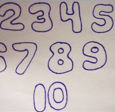 1-Number Bubble Letters 2011