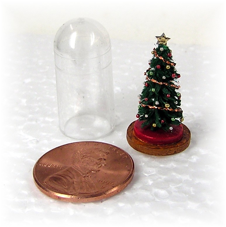 dyi dollhouse miniatures a christmas tree in a dome dyi dollhouse miniatures a christmas tree in a dome