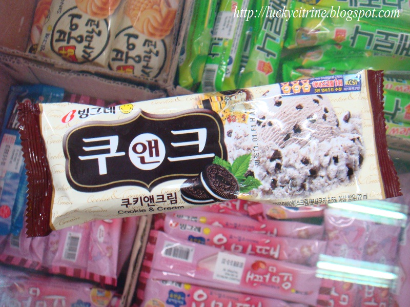 Lucky Citrine Cookies & Cream Korean Ice Cream!