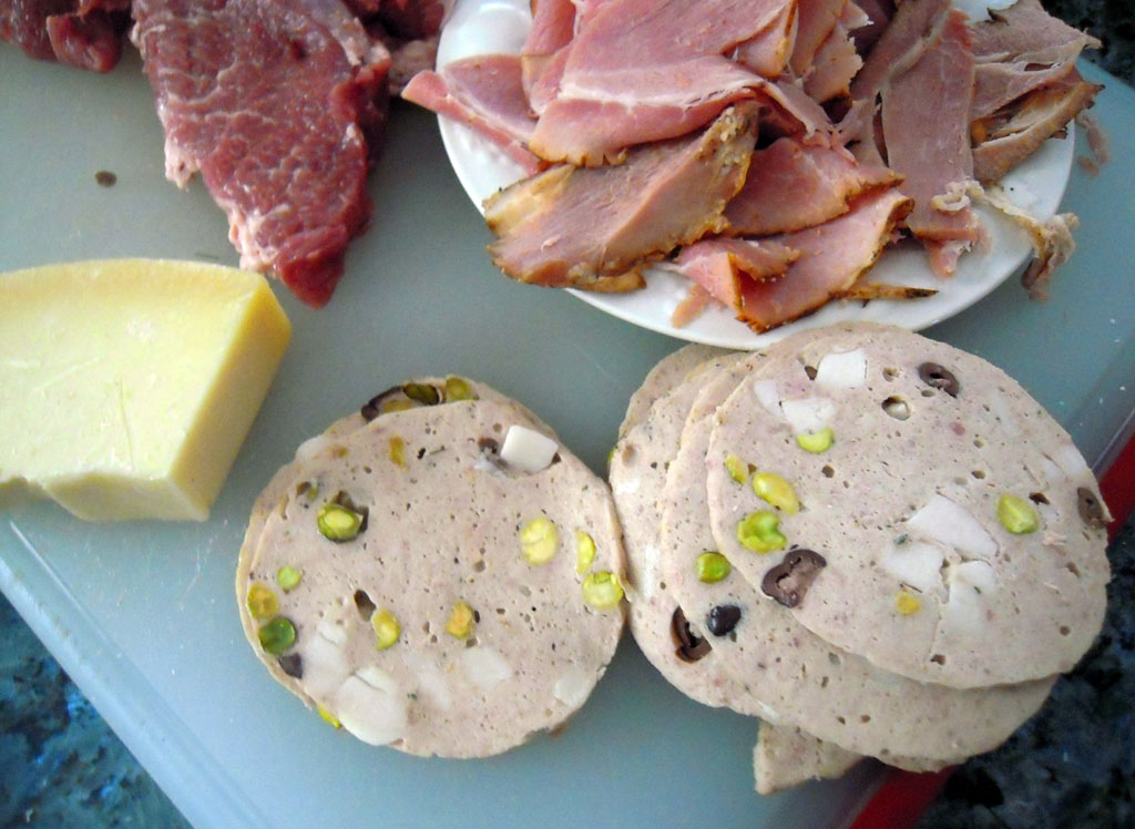 with food and love MORTADELLA PORK PIE, Recipe for Charcutepalooza 7