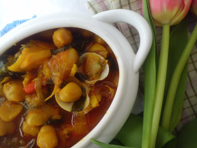 Garbanzos Con Bacalao Y Espinacas