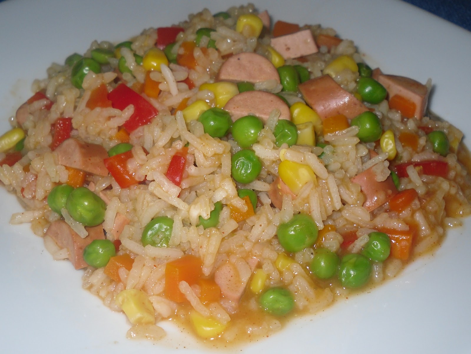 YoGa PoRtuGaL: Arroz de Paprika, Cenoura, Milho, Pimento, Ervilha e