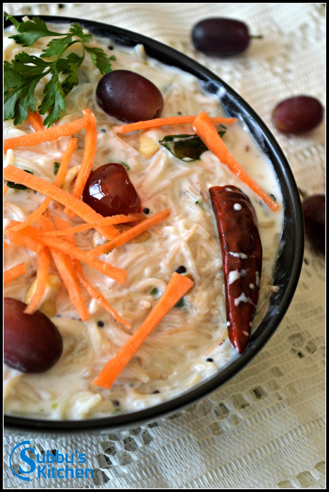 Curd Semiya (Thayir Semiya) / Yoghurt Vermicelli Subbus Kitchen