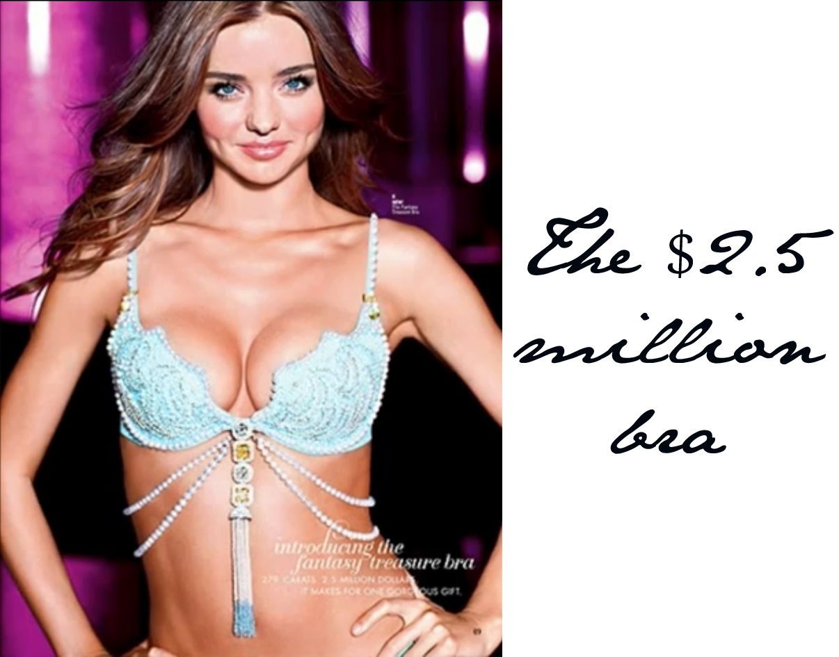 Miranda Kerr models $2.5 million fantasy bra from Victoria's Secret - Emily  Jane Johnston