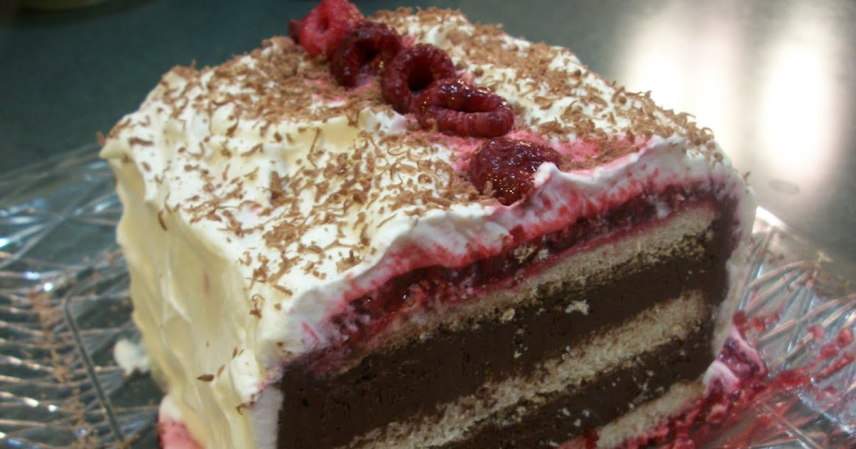 Cook with Sara Chocolate Mousse Cake with Raspberry Sauce