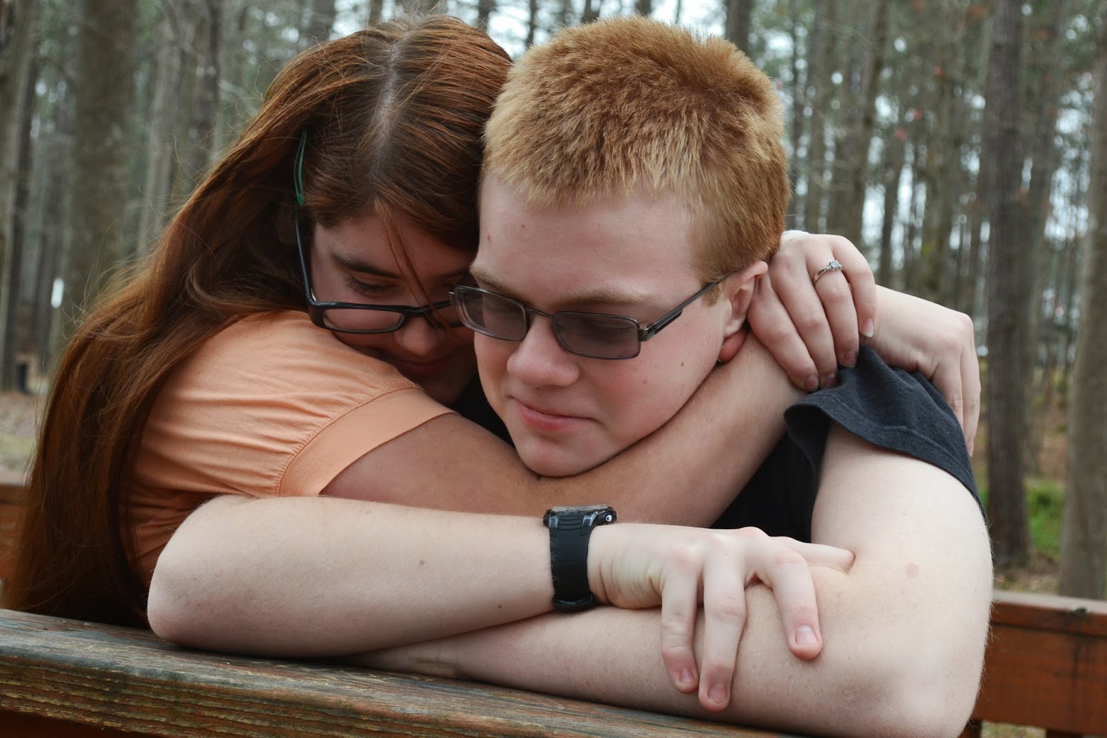 Young Love Kent and April in the Park