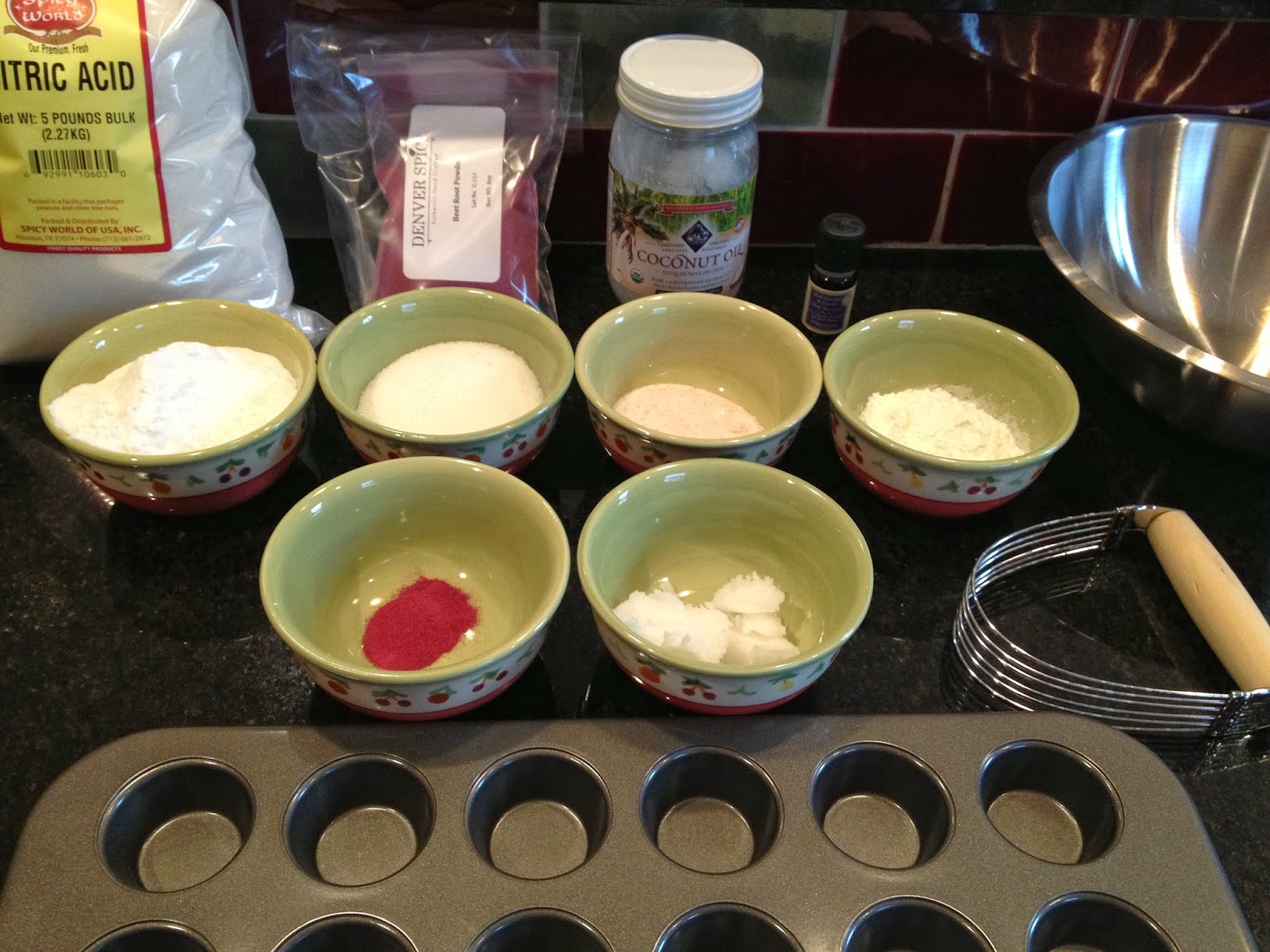 Cats On The Homestead All Natural Coconut Oil Bath Fizzies