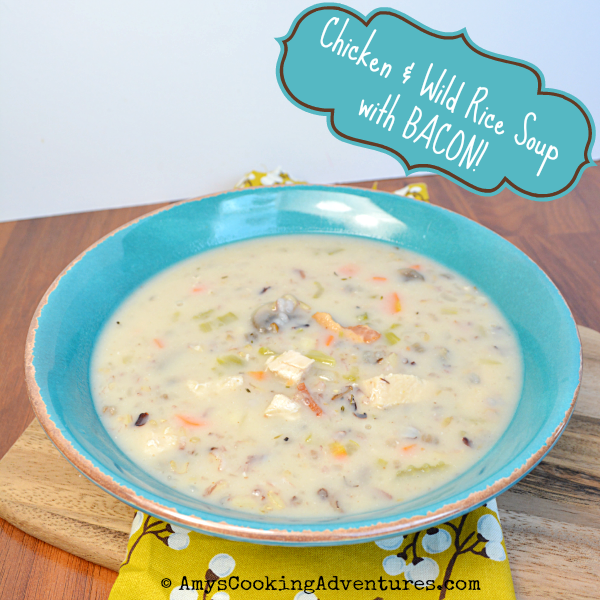 Chicken Wild Rice Soup...with Bacon