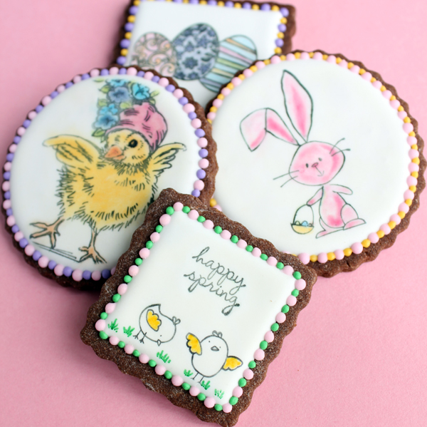 Stamped Easter Chocolate Sugar Cookies Gwen's Kitchen Creations