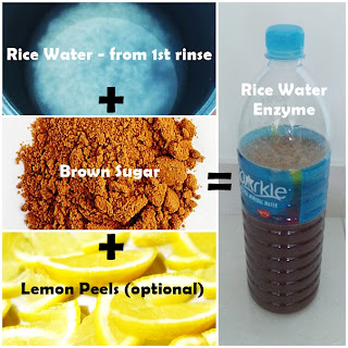 rice water_brown sugar_lemon peels