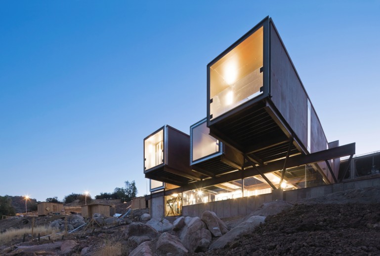 Shipping Container Homes Caterpillar House by Sebastián Irarrázaval