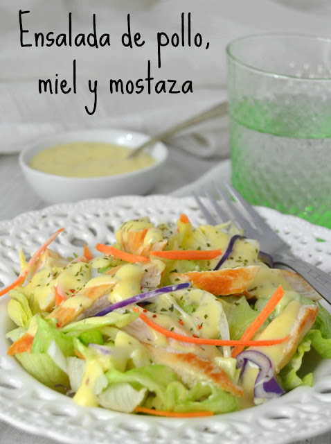 Ensalada De Pollo, Miel Y Mostaza
