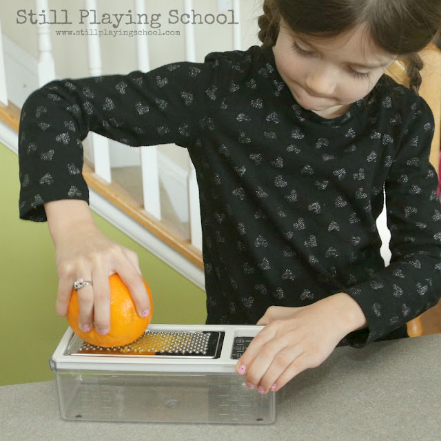 Glazed Orange Cookies Still Playing School
