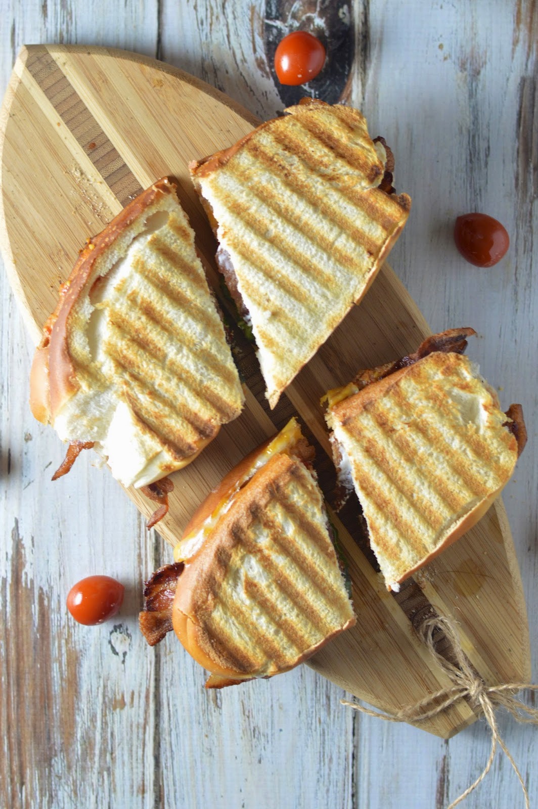 Creamy Roasted Tomato Basil Grilled Cheese with Bacon Virtually