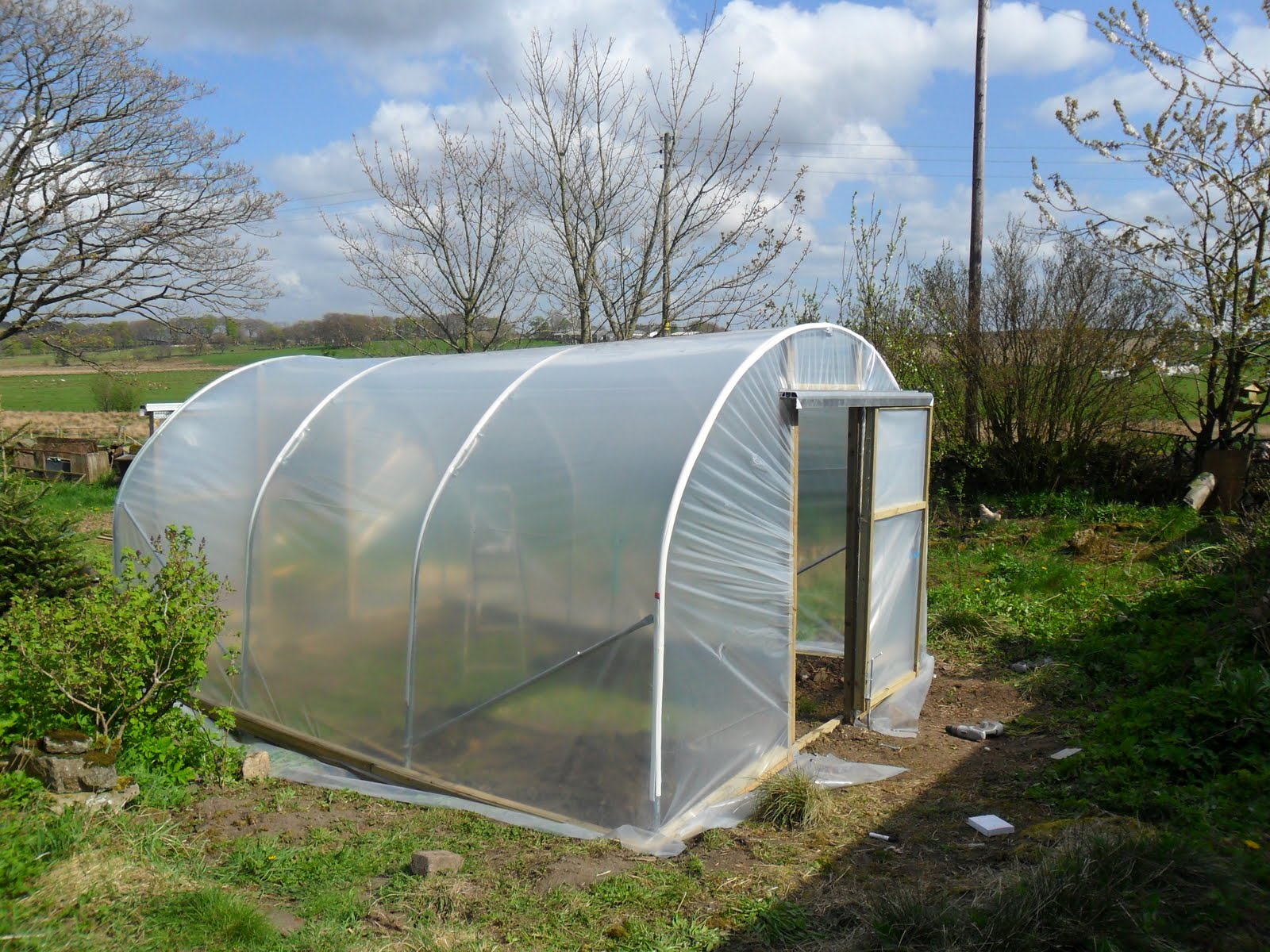 HandyWoodcrafts Project polly tunnel the completion & hens, ducks and