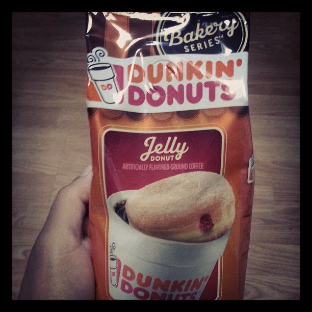 Shannon's Lightening the Load Dunkin Donuts Jelly Donut Coffee