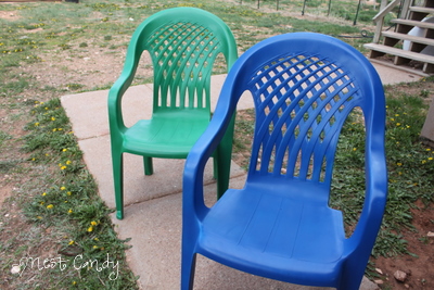 plastic chairs spray patio paint saving money furniture painted monday hope try easy