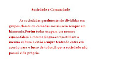 Sociedade e comunidade - 2º Bim - Sociologia