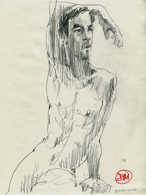 Male nude by David Meldrum