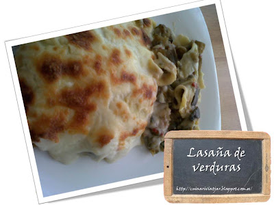 Lasaña pasta verduras horno relleno tiempo