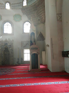 Interior view of Gazi Husrev-beg mosque in Sarajevo.