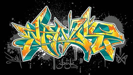 graffiti wallpaper 3d alphabet