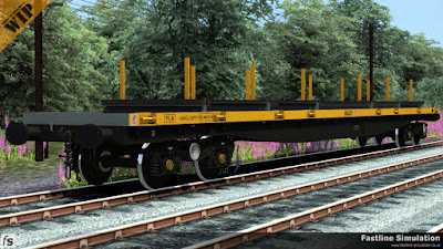 Fastline Simulation: A freshly repainted  YLA Mullet in engineers yellow and grey livery.