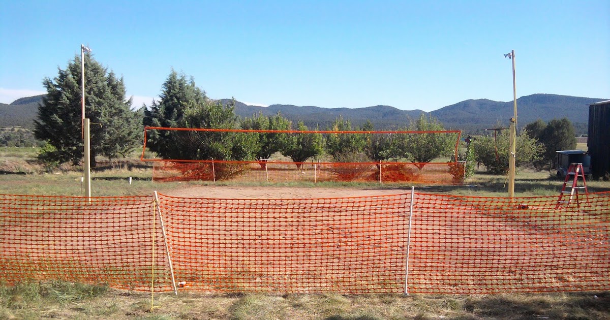 Volleyball Building a lowcost sand court Fencing