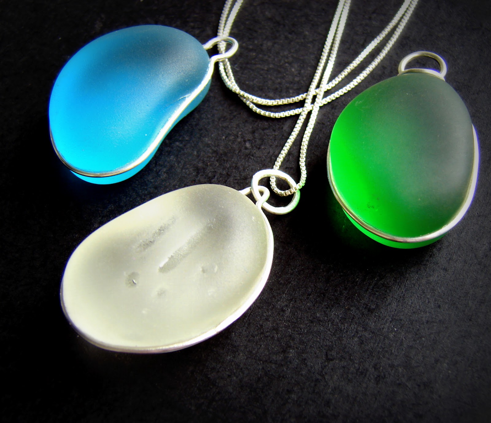 The life I live Look what I made. Sea Glass Pendant.
