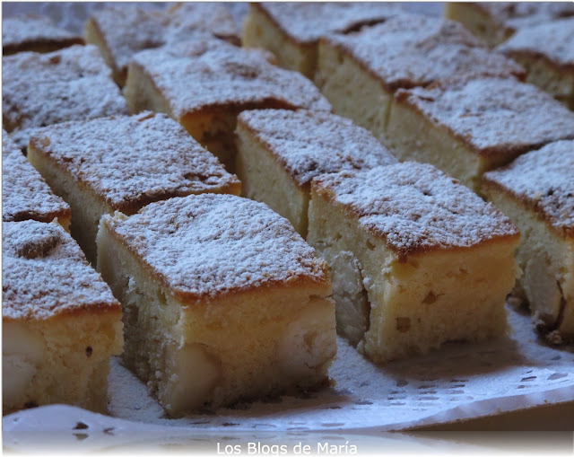 Brownie blanco con nueces de macadamia