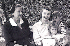 Leona with her mother and children 1953