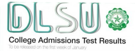 DLSU Admission Test Results SY 2013-2014