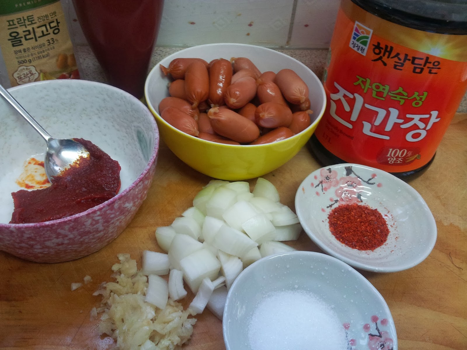 Lavenders and Lemons Spicy stirfried Korean Vienna sausages