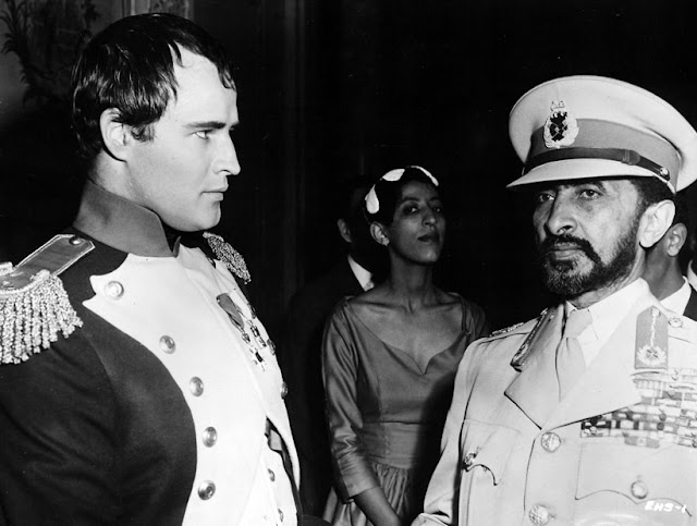 Check Out What Marlon Brando and Haile Selassie Looked Like  in 1954 