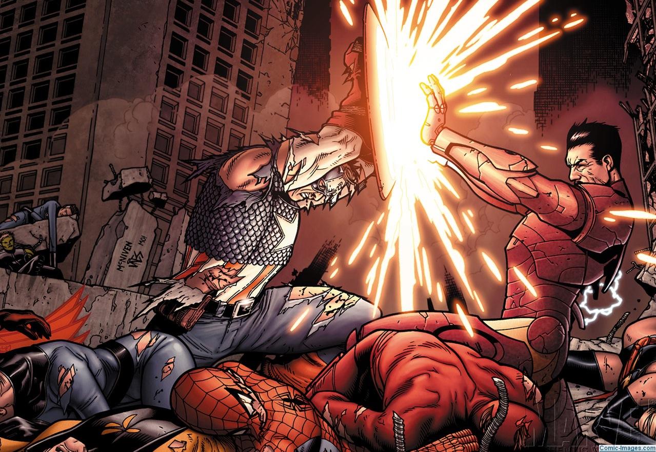 Captain America vs Iron Man Civil War | Daily Dose of Comics