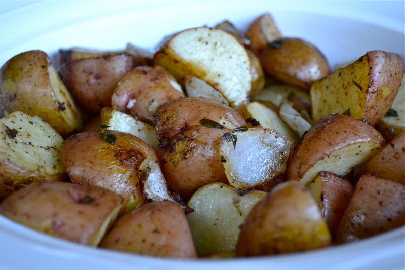 Roasted Balsamic Potatoes with Oregano Mother Thyme