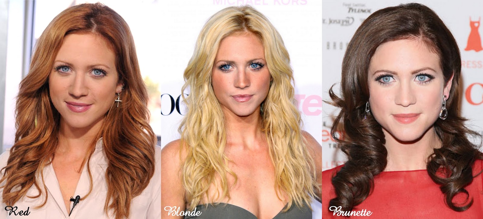 Frills And Thrills Red Blonde Brunette