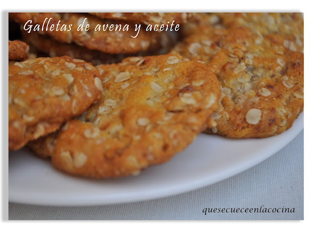 Galletas De Avena Y Aceite
