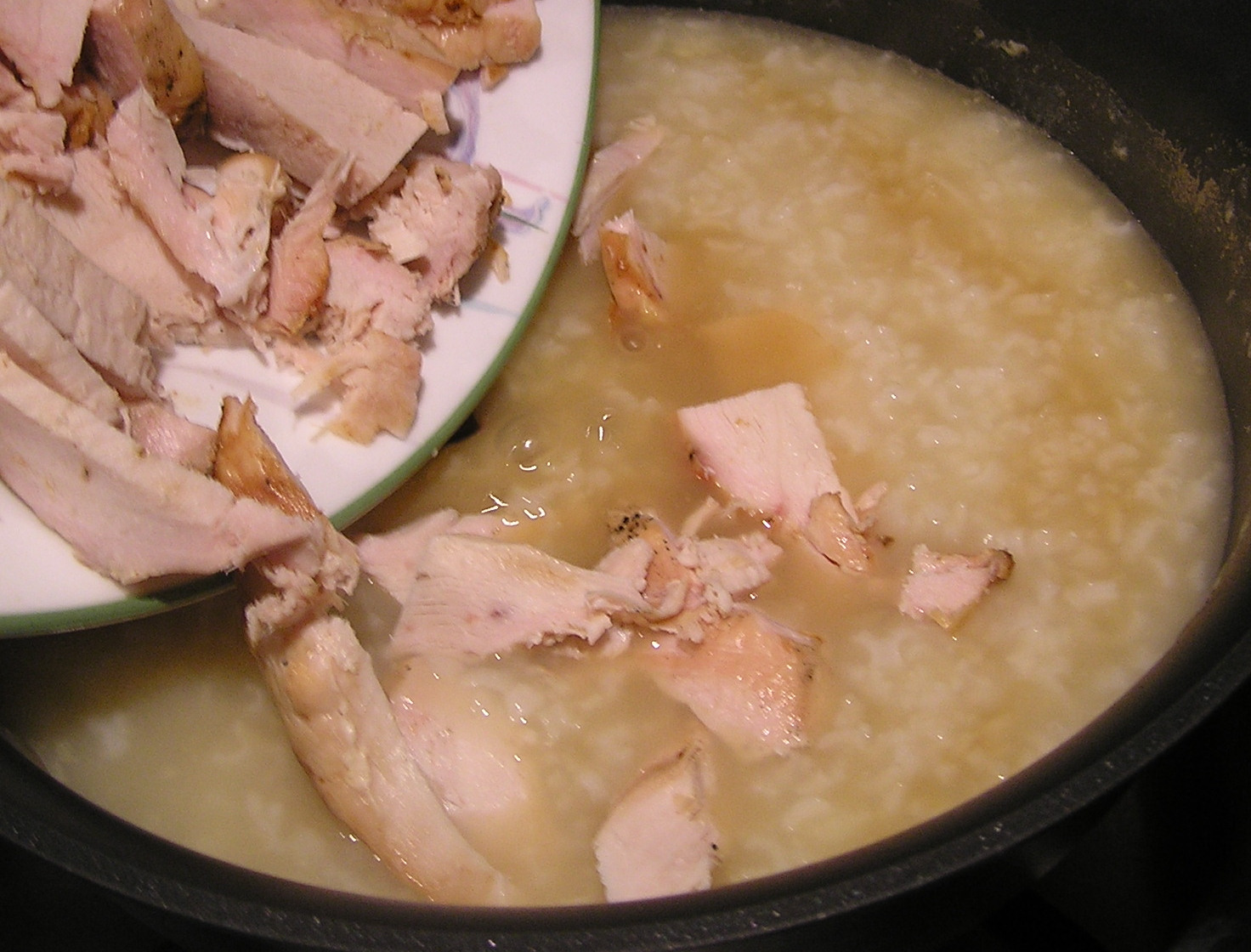 Chinese Rice Soup with Chicken (Congee) Easy