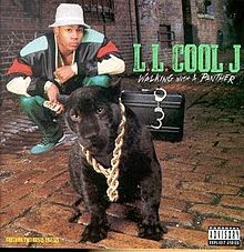 LL COOL J WALKING WITH A PANTHER