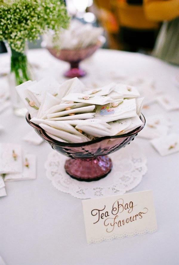 Memorable Wedding Tasteful Details Tea Wedding Favors
